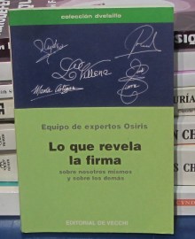 LO QUE REVELA LA FIRMA